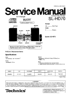Technics - SLHD-70 - Service manual